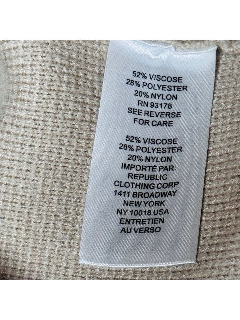 Truth Republic Tan Button Front Cardigan Sweater XS Petite - Picture 8 of 9